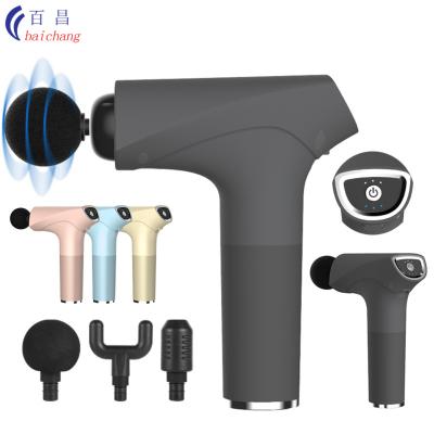 China 2021 New Body Healthy Design PM19 Low Vibration Muscle Massager Portable Flat Nose Gun for sale