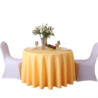 China Waterproof Optional Washable Polyester Hotel Table Cover Fabric For Banquet for sale