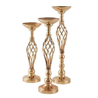 China Luxury Elegant Flower Candel Stand For Event Restaurant Hotel Decoration Restaurant for sale