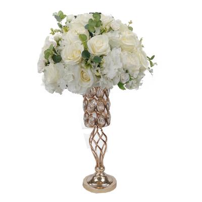 China Luxury Elegant Party Decoration Flower Centerprise Versatile Wedding Candle Holder for sale