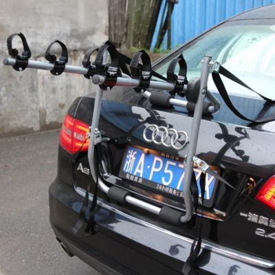 China Carry Universal Three Bike Bicycle Car Cycle Bike Carrier Rear Mounted Rack for sale