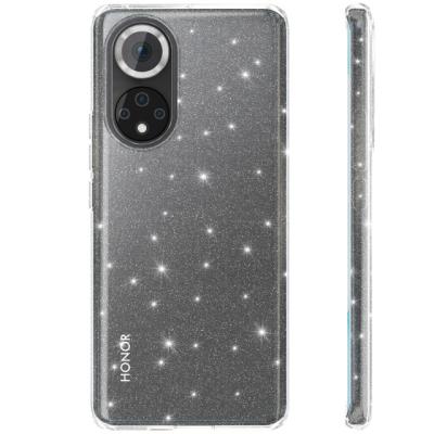 China Shockproof Shockproof Silicone Glitter Phone Case For Honor 50 Transparent Back Cover For Honor 50 Shinning Clear Phone Case for sale