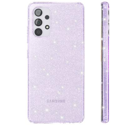 China Galaxy A32 A52 Phone Case Cover Galaxy A32 A52 Shockproof Shiny Soft Transparent Cover Clear TPU Case for sale