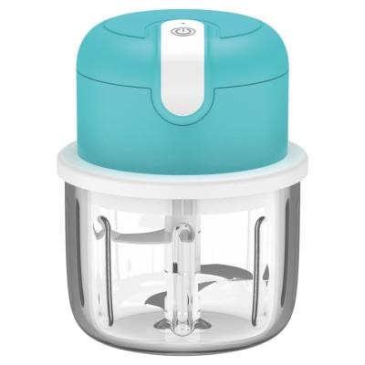 China Simplicity 300mL Glass Mini Chopper USB Rechargeable Electric Automatic Food Chopper Multifunctional Food Processor for sale