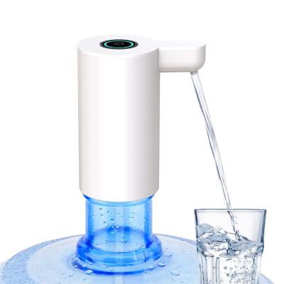 China Crane PVC Sticker Button USB Rechargeable 5 Gallon Water Bottle Pump Automatic Bottom Loading Dispenser Shape for sale