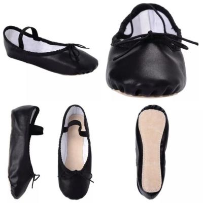 China Ballet Dance Shoes PU Leather Dance Training Shoes Soft Leather Dance Training Shoes for sale