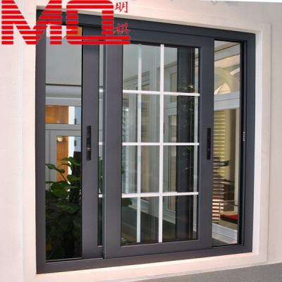 China Sliding Used Aluminum Windows, Aluminum Sliding Window, Modern Window Grille Design for sale