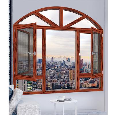 China Aluminum Swing Office Arch Stained Glass Window for sale