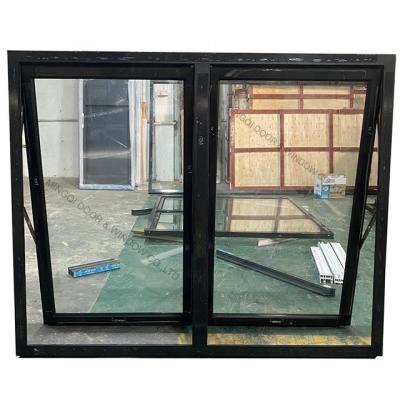 China Aluminum Folding Screen Philippines Black Color Tent Glass Window Price Philippines for sale