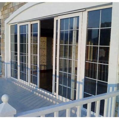 China Custom Heat Insulation Cheap Price Aluminum French Doors Exterior Aluminum Sliding Doors With French Design for sale