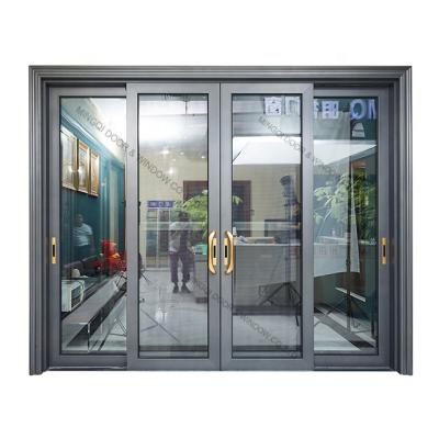 China Modern Powder Coated Interior Aluminum Sliding Door for sale