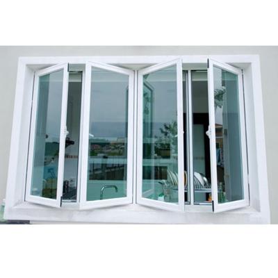 China Folding screen BAHAMAS hurricane impact resistance laminated glass upvc casement windows factory for sale