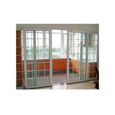 China Australia's Latest Standard 3 Panel Double Glass Sliding French Doors / PVC Sliding Door for sale