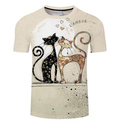 China Hot Sale QUICK DRY Hot Factory Direct Stylish T-Shirts Short Sleeve For Men Print Summer Cotton Latest Style for sale