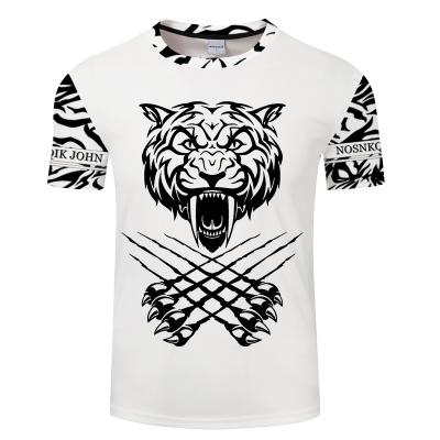 China 2022 summer new men's top loose casual t-shirt QUICK DRY men's round neck short-sleeved sports for sale