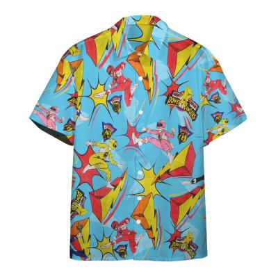 China 2022 Summer Resort Viable Mens Button Up Hawaiian Shirts Aloha Beach Hawaiian Print Shirt Custom Made for sale