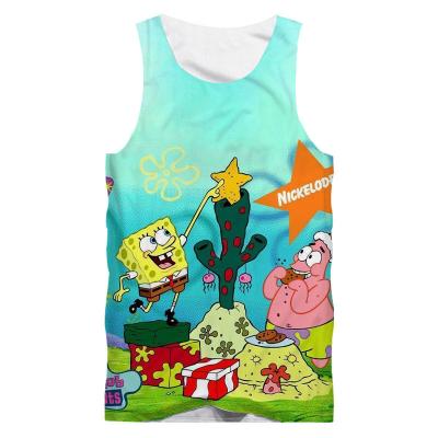 China QUICK DRY Mens Tank Tops Hawaiian Beach Style Vest 3D Sublimation Sleeveless T-shirt Printed Tank Tops Mens Clothing for sale