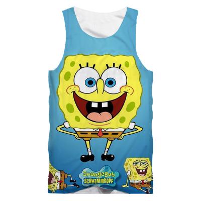 China QUICK DRY Dye 3d Sublimation Printing Custom Tank Tops Mens Beach Model Wholesale Empty Tank Top for sale