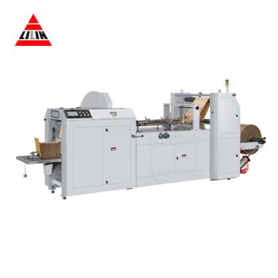 China Garment shops LILIN FACTORY NEW BAG LMD-400 MAKING MACHINE WITH Kraft Paper PRICE WITH V-BOTTOM BAGS for sale