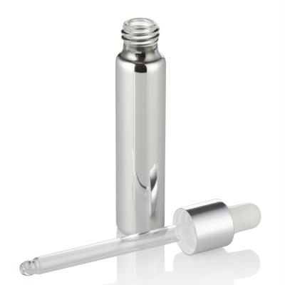 China 10ml 15ml 5ml 3ml Cosmetic Skin Care Serum Personal Care Tubular Glass Dropper Bottle Packaging Glass Vial for sale