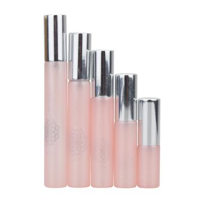 China Empty Cosmetic Package 3ml 5ml 6ml 7ml 8ml 10ml Pink Glass-metal Sprayer Bottle Perfume Personal Care Use for sale