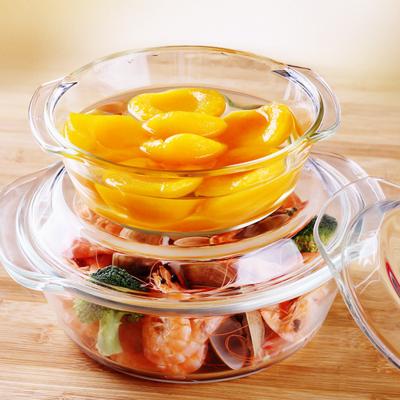 China Disposable Free Sample Glass Salad Bowl With Lids Fruit Bowl Set Glass Salad Bowl for sale