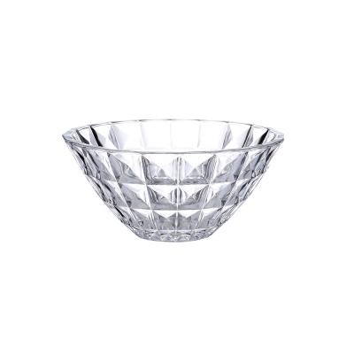 China 2020 fashion viable sale design salad bowl tray fruit dish decorative glass dish for plato de frutas for sale