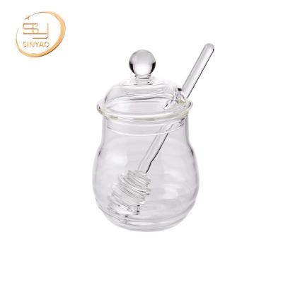 China Viable CE Issued Clear Honey Jar Bottles Certificate for sale