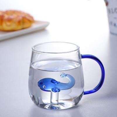 China Colorful Minimalist 3D Cartoon Fruit Juice Water Cups Coffee Tea Animal Cute Home Milk Mugs Drinkware Glass Mug for sale