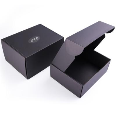 China Hot Custom Printed Paper Box Recycled Logo Paper Folding Airplane Box Clothing Gift Packaging Box Black Extra Hard Corrugated Materials for sale