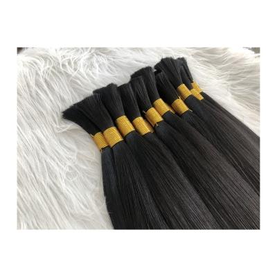 China Silky Straight Bulk Hair Extension Supplier Factory New Product 100% Virgin Hair Bulk Wave Hair Extension for sale