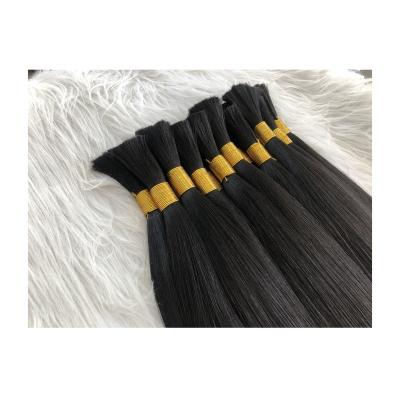 China China Wholesale Silky Straight Raw Unprocessed Virgin Indian Bulk Wave Hair Extension 100% Supplier for sale