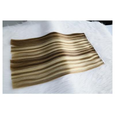 China Wholesale Custom Made High Quality Remy Human Hair Extension Adhesive Seamless Invisible Silky Straight Wave for sale