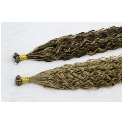 China New Promotion Style Russian Double Drawn Hot Silky Straight Hair Extension Nano Wave Hair Extension for sale