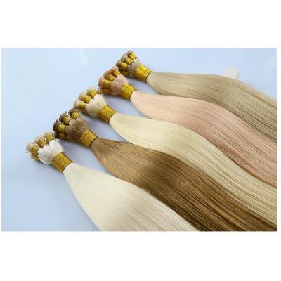 China Silky Straight Wave Wholesale Cheap Price Hair Extension Hand Tied Hair Weft Extension With High Quality for sale