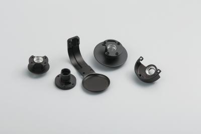 China precision machining black AL6061 aluminum parts for OEM blades and stators in anodized for sale