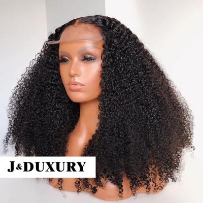 China Curly Grade 12A REMY Curly Virgin Human Brazilian Hair Full Lace Wig Pre Plucked Baby Hair HD Front Human Hair Wigs With Swiss Lace Wig for sale