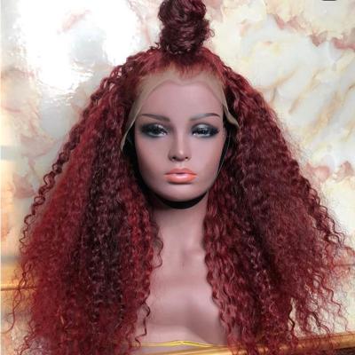 China Virgin Brazilian Curly Kinky Curly HD Full Lace 5x5 Lace Closure Wig For Women's Cheap T Part Hair Wig Lace Wig No for sale