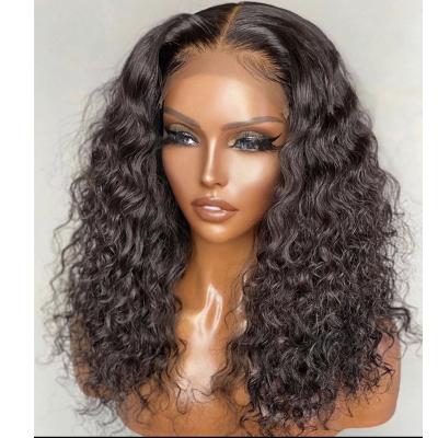 China Cheap jerry curl hair jerry curl pre plucked lace front wigs glueless full lace wig brazilian 5x5 lace closure wig for sale