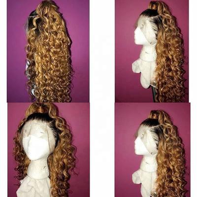 China Pre Plucked Blonde Pre Plucked Blonde Hair Color Brown Honey Hairline T Part Wigs Hd 5x5 Lace Closure Human Hair Lace Front Wigs Natural Virgin Brazilian Hair for sale