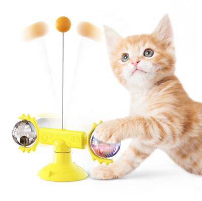 China New Product Viable Explosive Turntable Funny Interactive Automatic Pet Cat Toy for sale