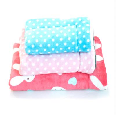 China Universal Cute Warm Travel Cushions Soft Flannel Pet Pet Cat Dog Travel Blankets for sale