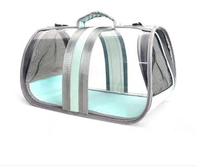 China Hot Sale Cat Travel Portable Transparent Folding Carry Backpack Breathable for sale