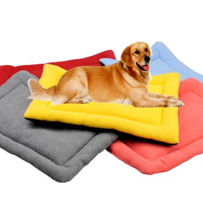 China Travel Factory Direct Sale Whole Sale Pet Cotton Cushion Solid Dog Mat Bed for sale