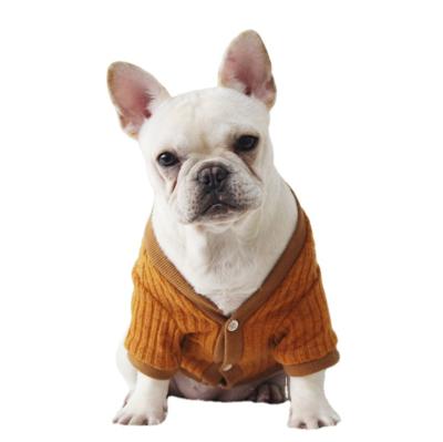 China Sustainable Hot Sale Wool Knitted Cardigan Dog Clothes for sale