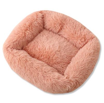 China Square Travel Plush Pet Bed Room For Cat Dog Products Sofa Dog Bed Cushion Mat Along for sale