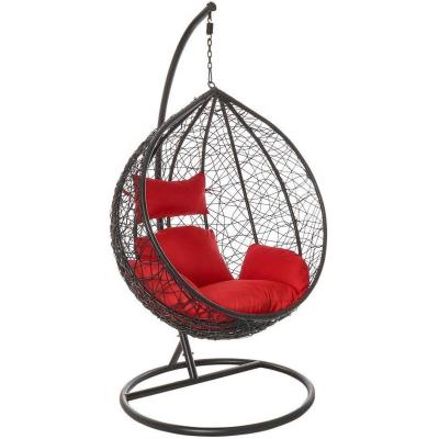 China Aluminum Patio Premium Rustproof Wicker Swing Chair Modern Egg Frame Swing Hanging Egg Chair for sale