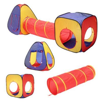 China Indoor Kids and Outdoor Play Hot Sale Set Outdoor Playground House with Tunnel Ball Pit Big Pop Up Kids Play Tent for sale