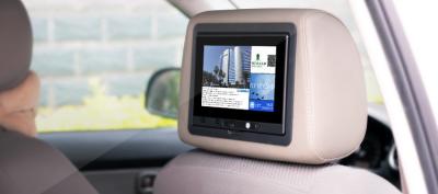 China 7 Inch Taxi Headrest Advertising Screen With Content Management System for sale