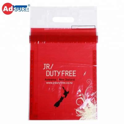 China Airport Duty Free Goods Stores ICAO STEBs Airport Security Plastic Bag For Duty Free Shop for sale